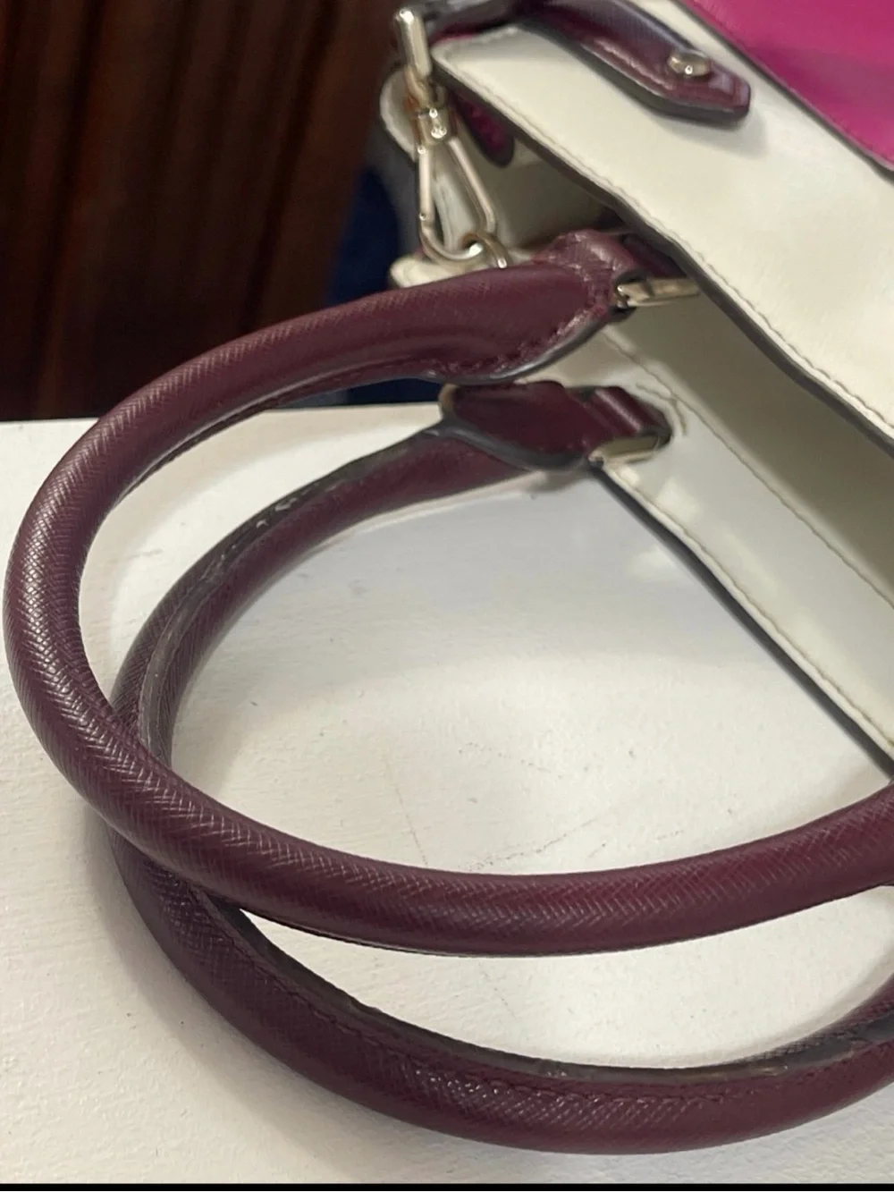 The Kate Spade New York Staci Satchel Colorblock Small Pink Crossbody